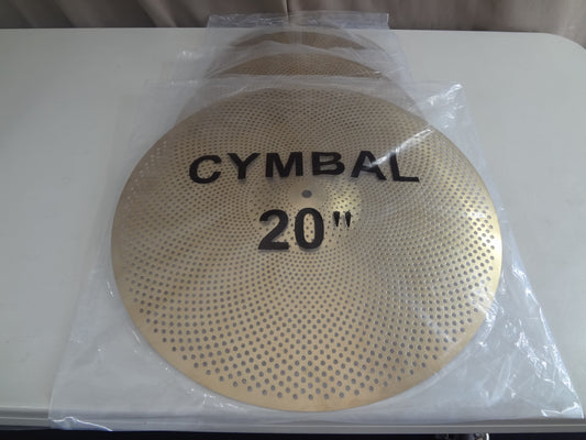 NEW 4 PIECE SET LOW VOLUME CYMBALS- STANDARD size