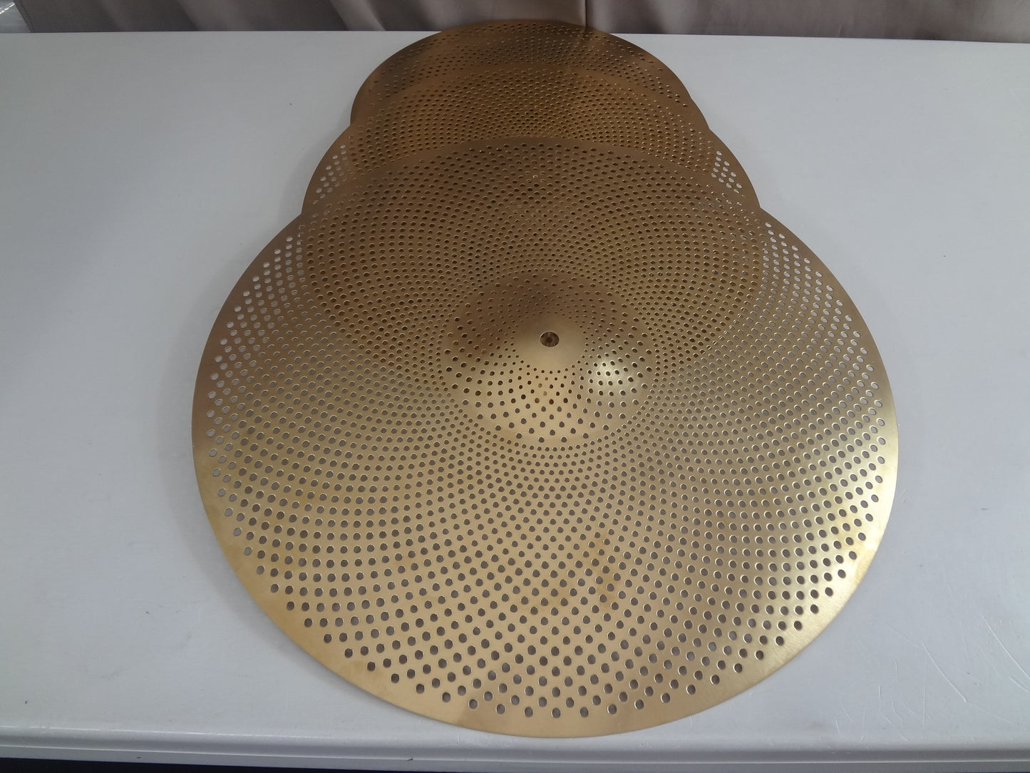 NEW 4 PIECE SET LOW VOLUME CYMBALS- STANDARD size