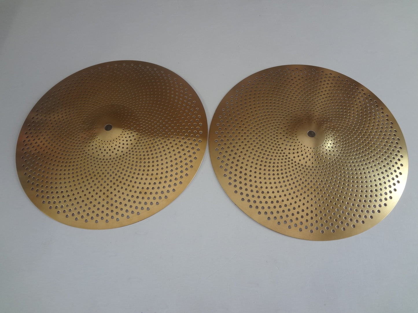 NEW SET 14'' HI HAT LOW VOLUME CYMBALS)
