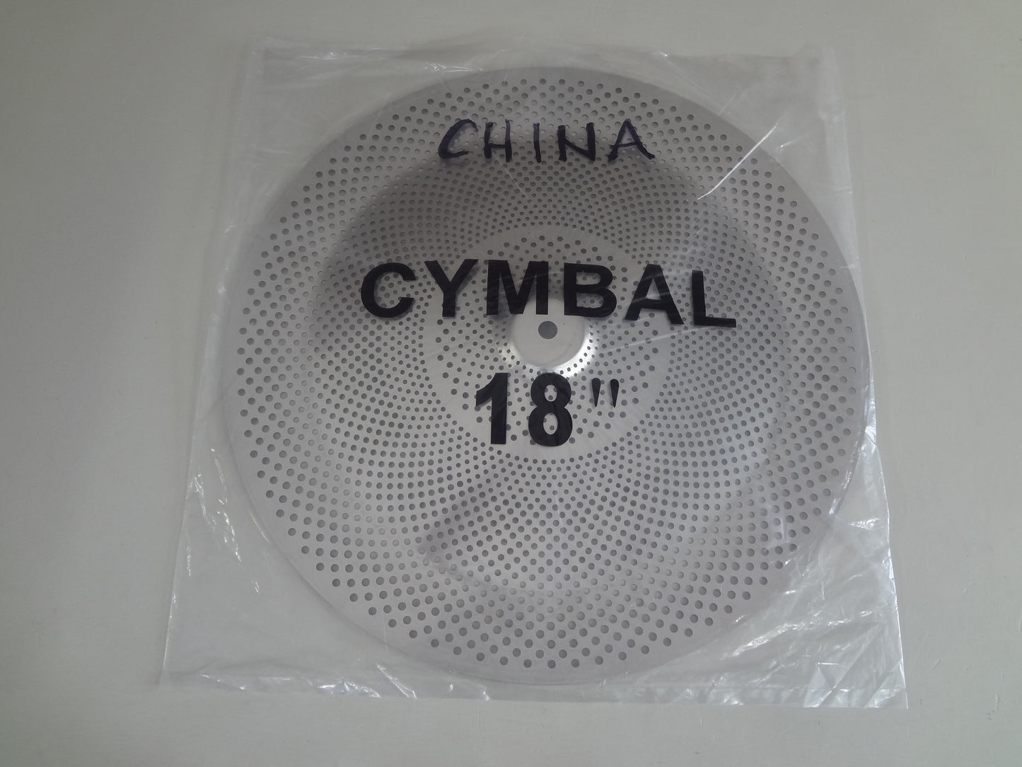 NEW 18'' LOW VOLUME CHINA CYMBAL.