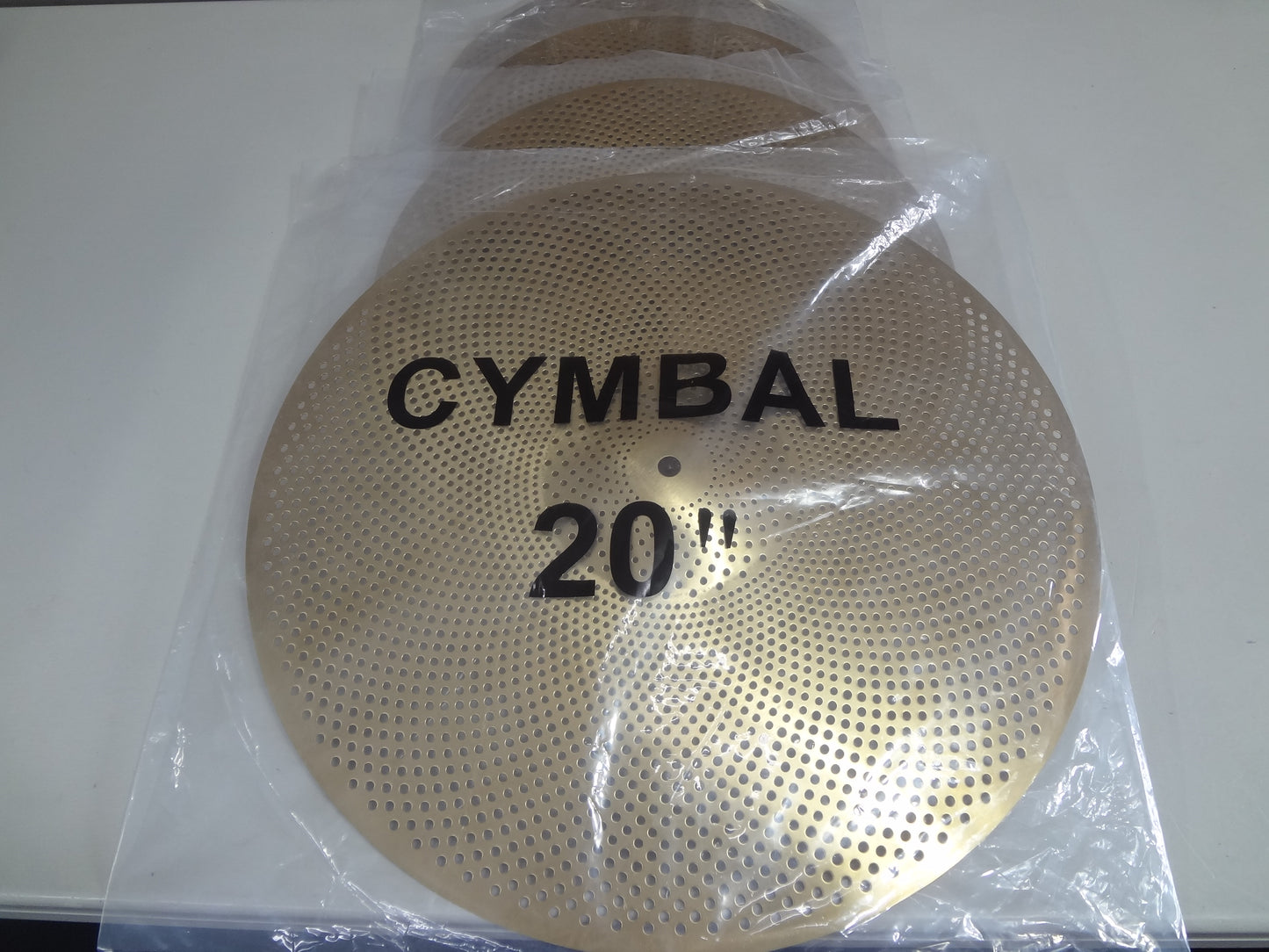 NEW 3 PIECE SET LOW VOLUME CYMBALS- STANDARD size