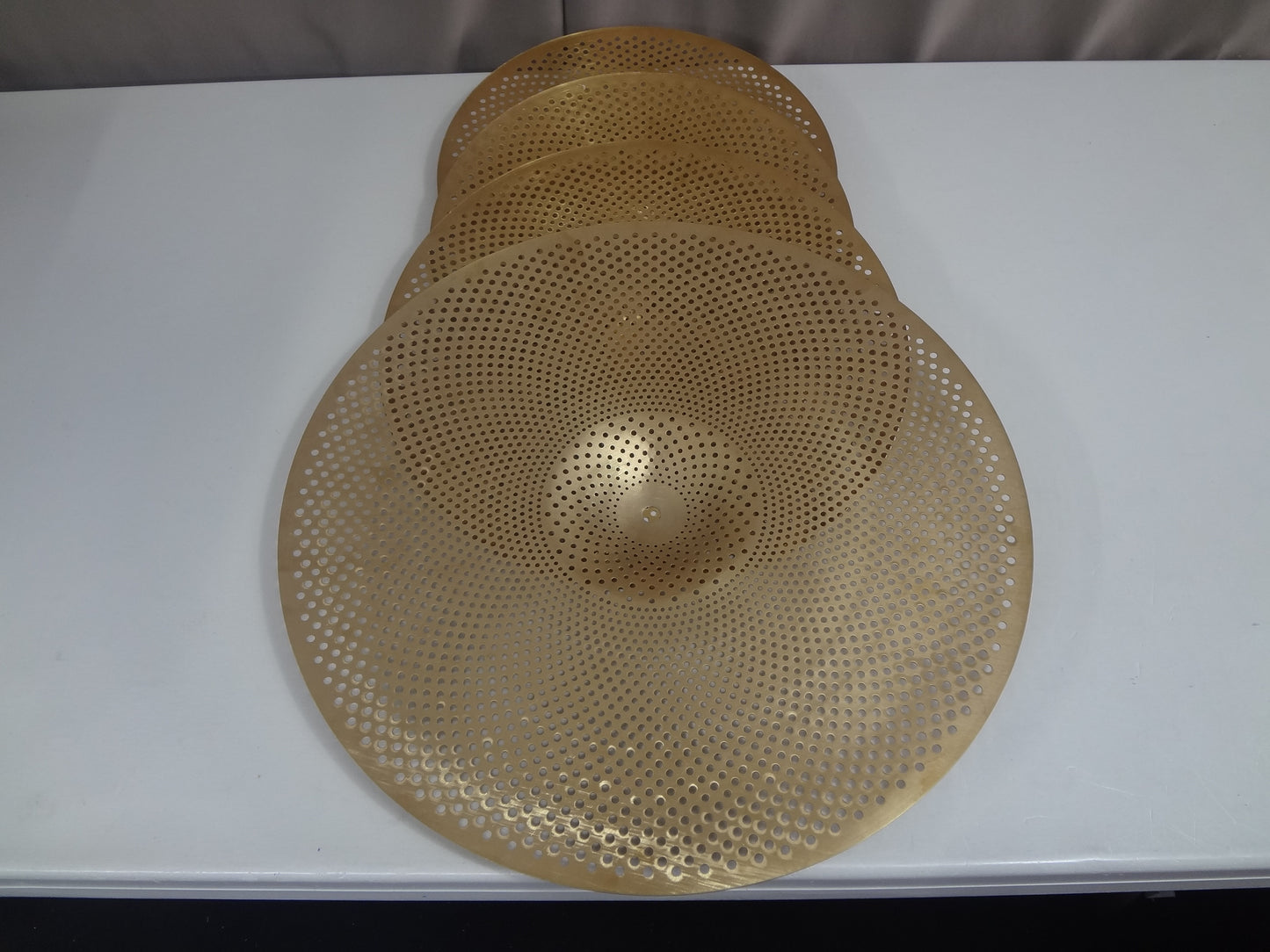 NEW 3 PIECE SET LOW VOLUME CYMBALS- STANDARD size