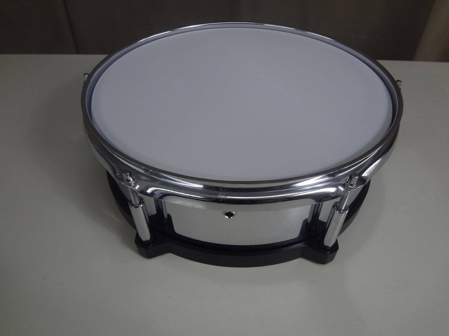 NEW 12inch ELECTRONIC SNARE DRUM-Chrome metal.