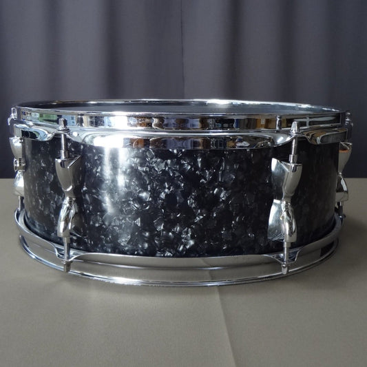 New 14 Inch Custom Electronic Snare Drum - Black Pearl Small Diamond