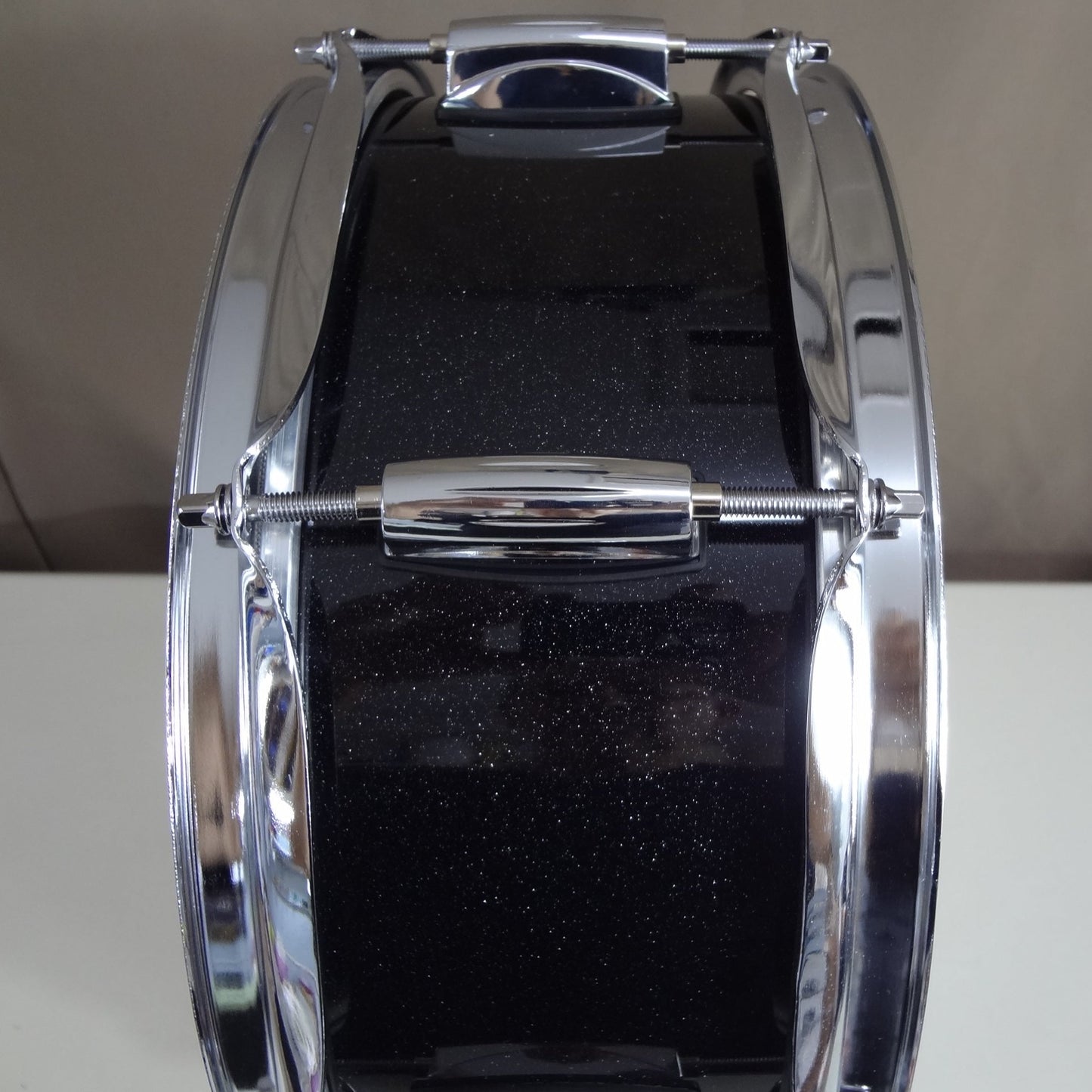 New 14 Inch Custom Electronic Snare Drum - Black Sparkle