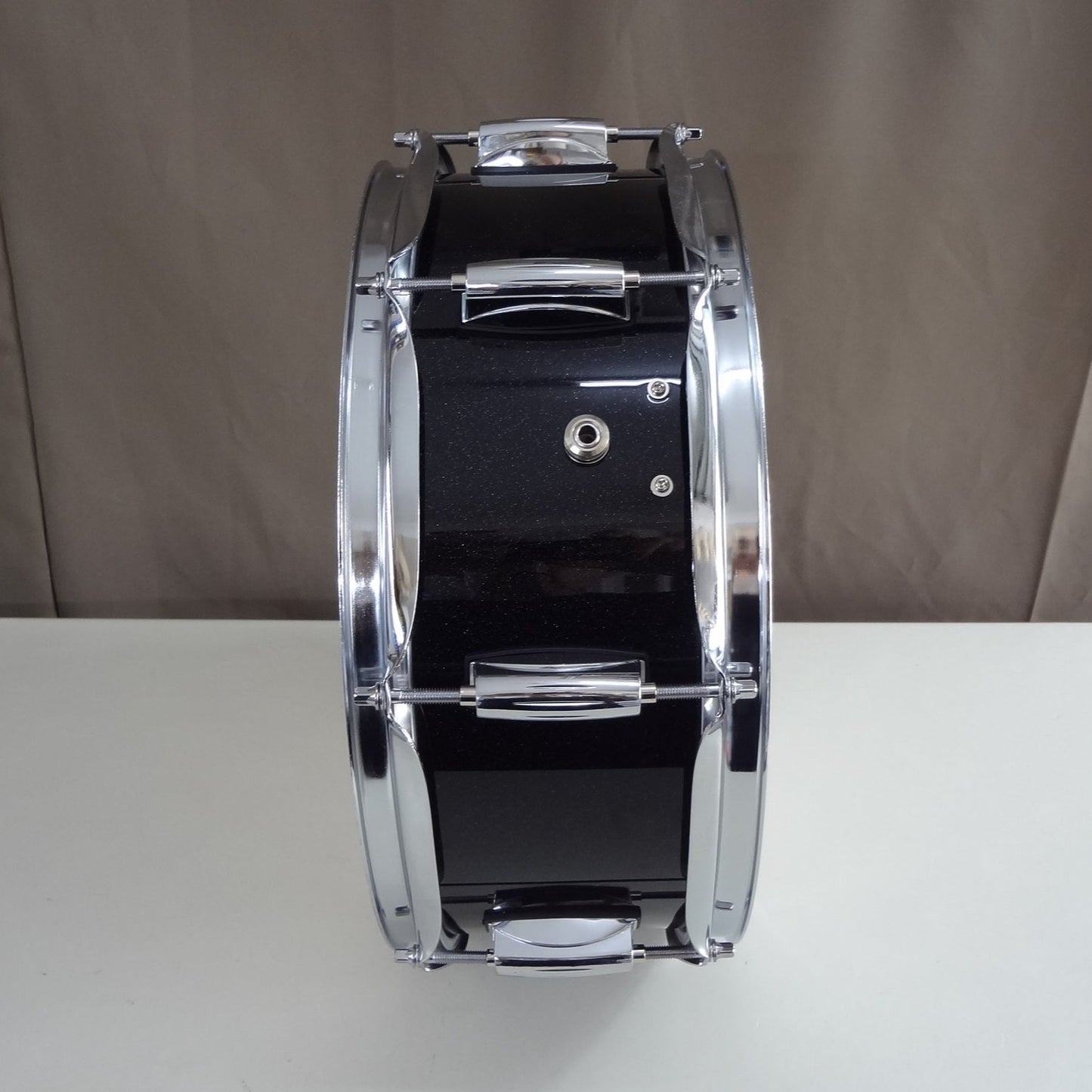 New 14 Inch Custom Electronic Snare Drum - Black Sparkle