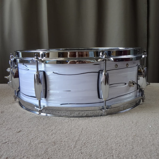 New 14 Inch Hybrid Electronic Acoustic Snare Drum - Black/White