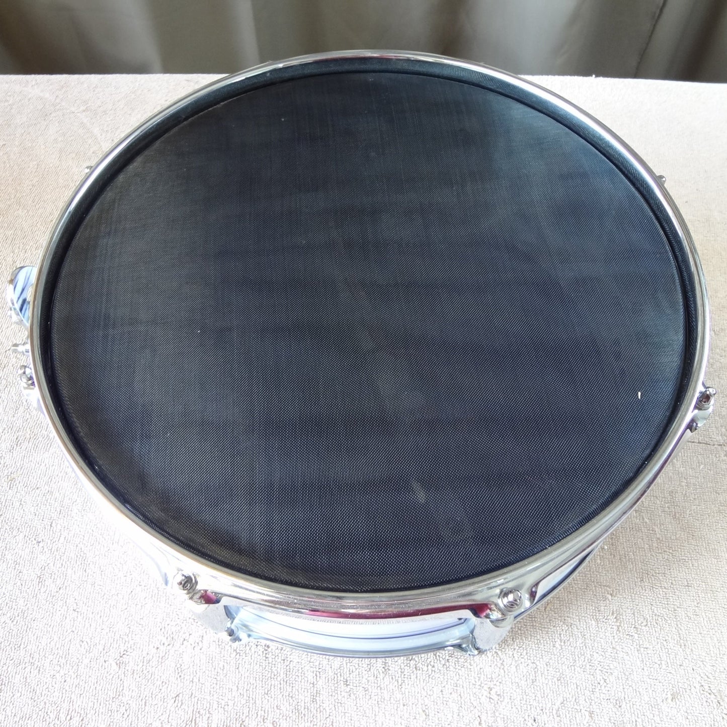 New 14 Inch Hybrid Electronic Acoustic Snare Drum - Black/White