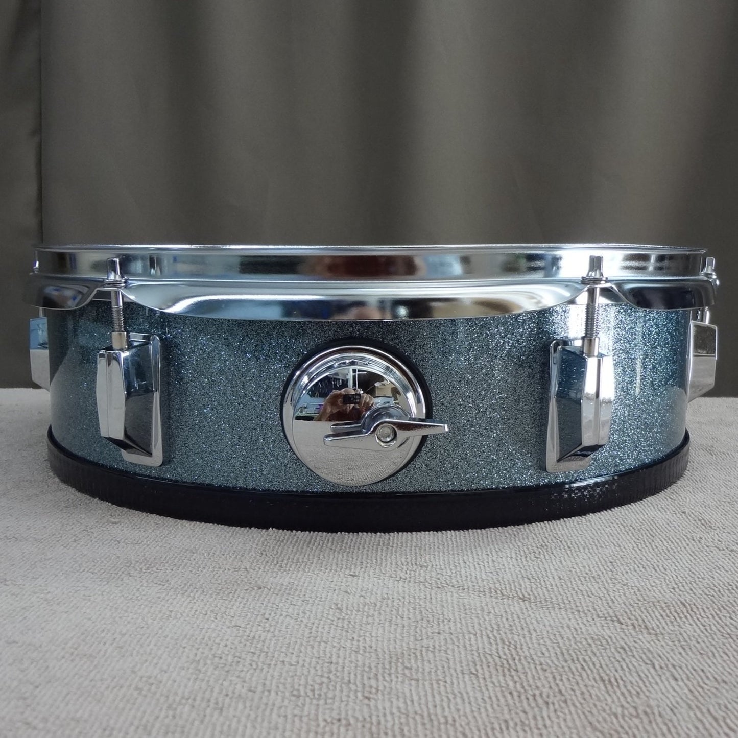 New 14 Inch Custom Electronic Snare Drum - Teal Green Sparkle