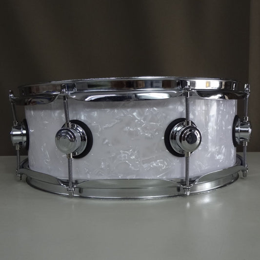 New 14 Inch Custom Electronic Snare Drum - White Pearl