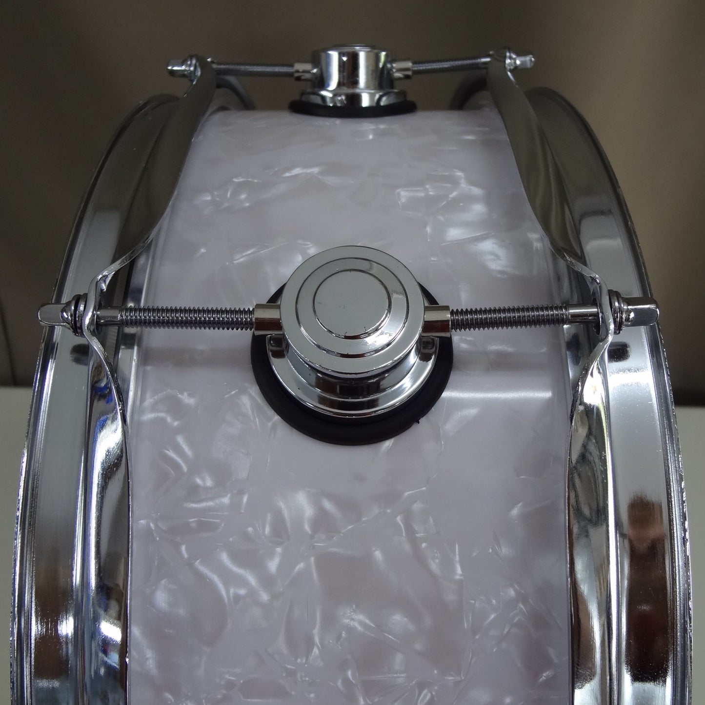New 14 Inch Custom Electronic Snare Drum - White Pearl