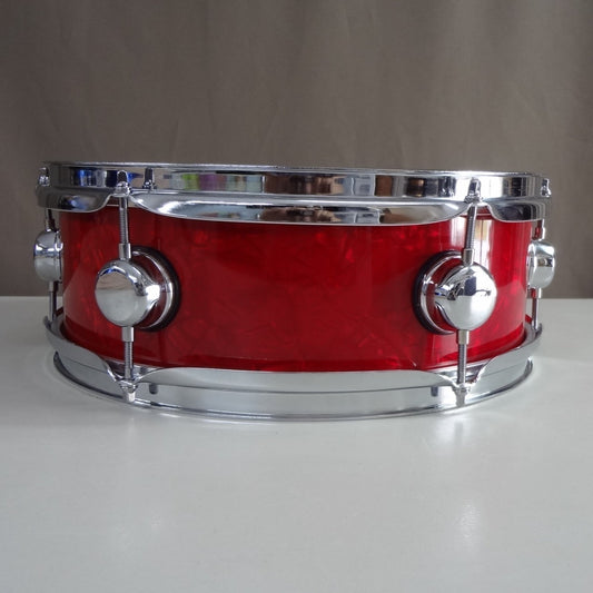 New 13 Inch Custom Electronic Snare Drum - Red Pearl - Large Lugs