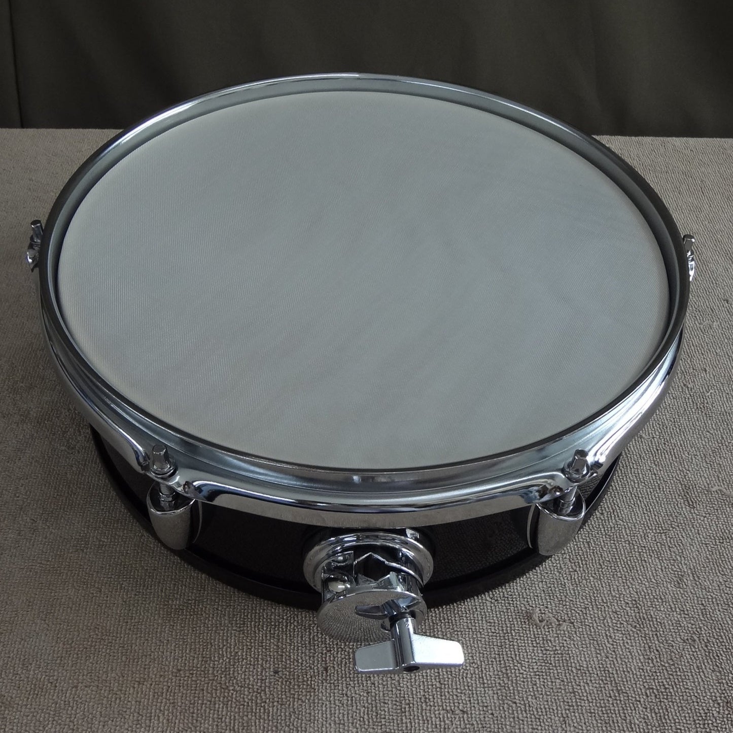 New 12 Inch Custom Electronic Snare Drum - Black with Slight Sparkle