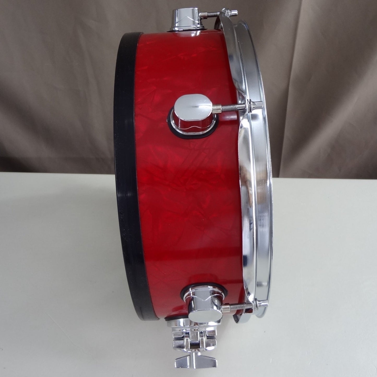 New 12 Inch Custom Electronic Snare Drum - Red Pearl