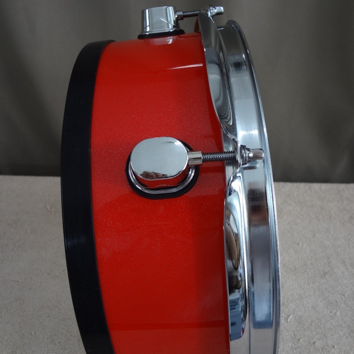 New 12 Inch Custom Electronic Snare Drum - Red with Slight Sparkle