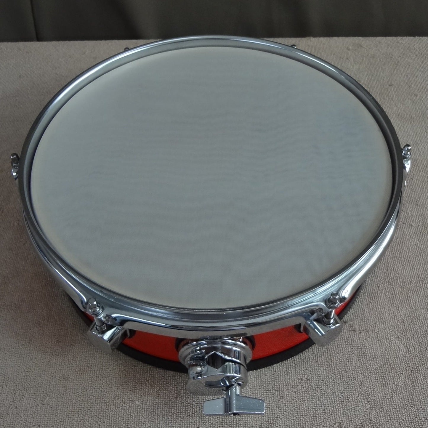New 12 Inch Custom Electronic Snare Drum - Red with Slight Sparkle