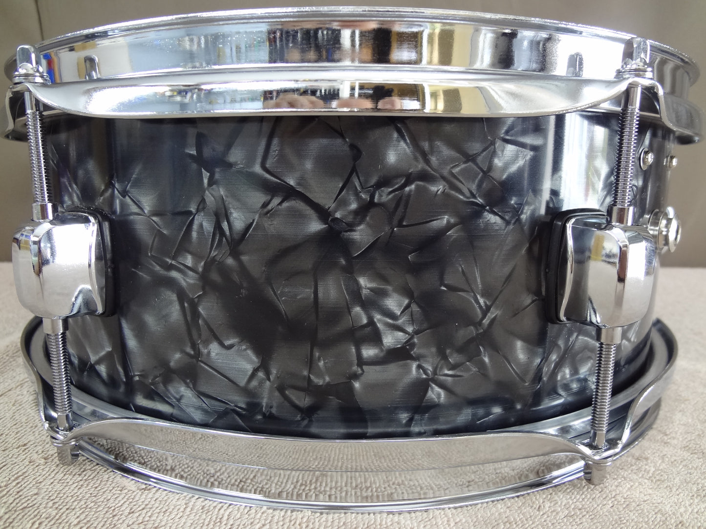 New 13 Inch Custom Electronic Snare Drum - Black Pearl