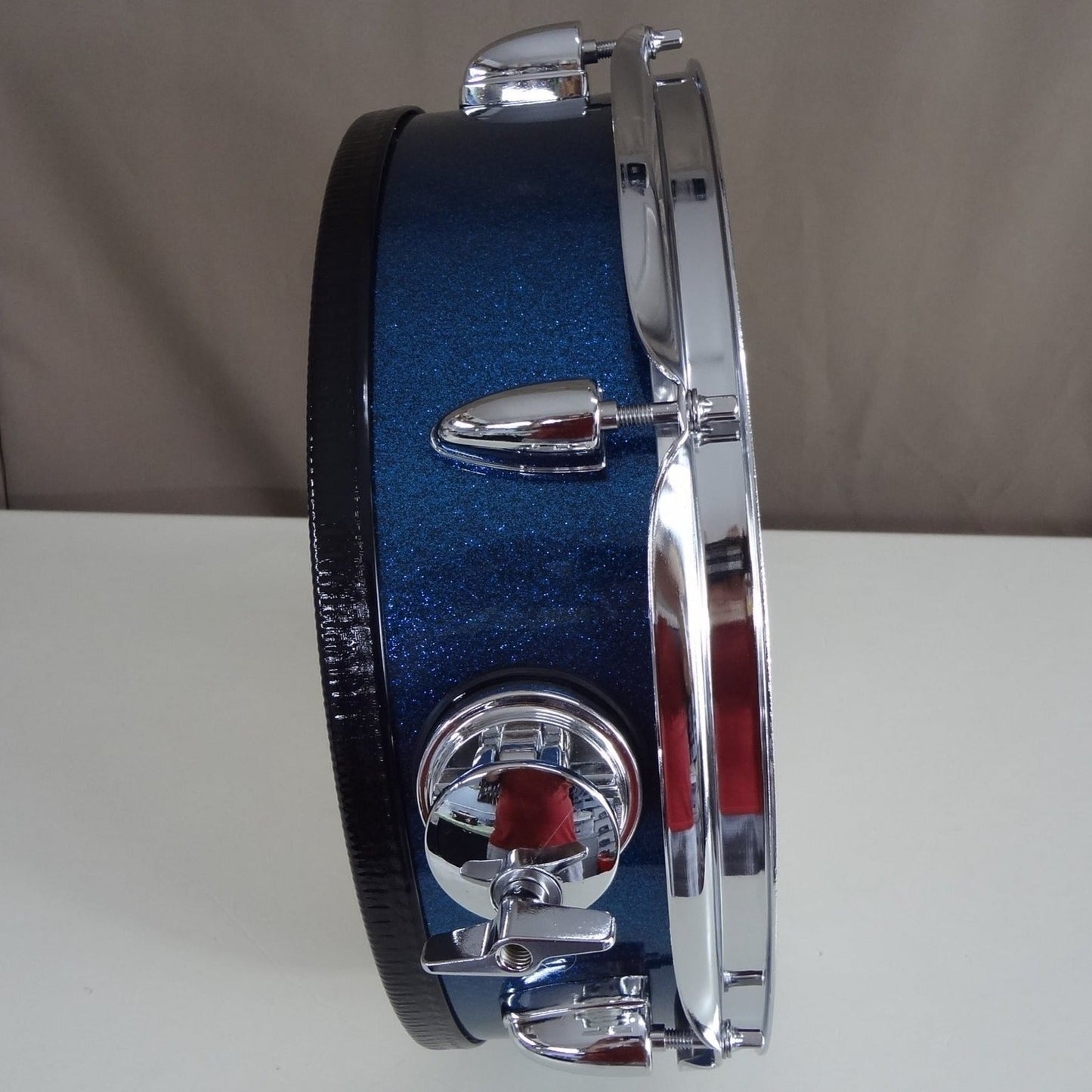 New 13 Inch Custom Electronic Snare Drum - Blue Sparkle