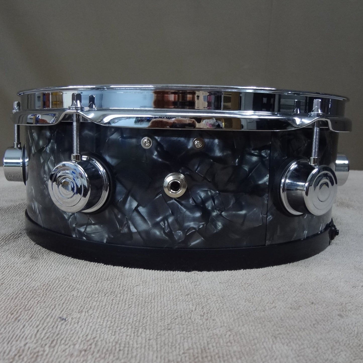 New 12 Inch Custom Electronic Snare Drum - Black Pearl - DW Style Lugs