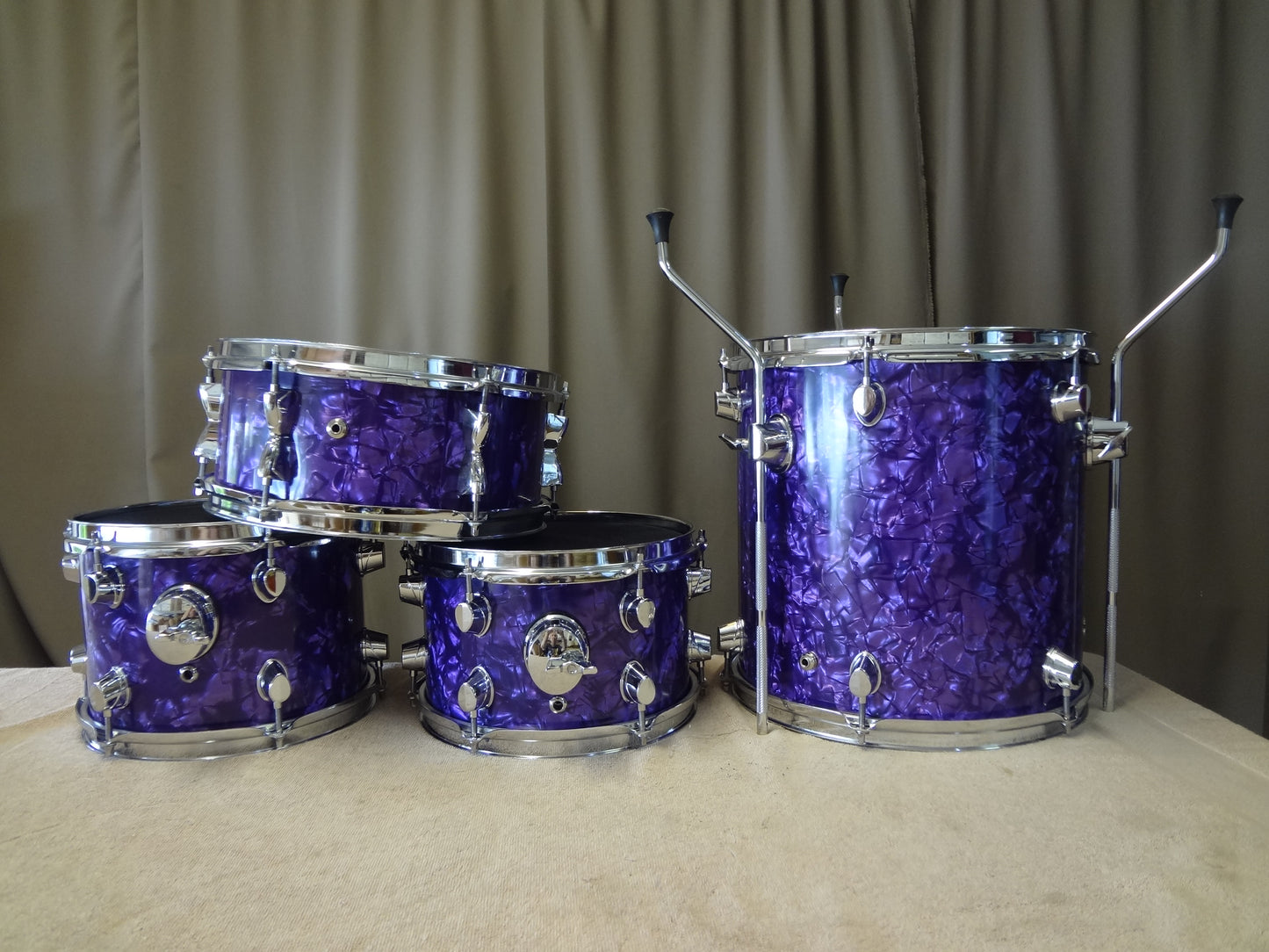 4 Piece Custom Built Electronic Drum Kit - Purple Pearl - (Electronic Cymbals and Hardware Included)