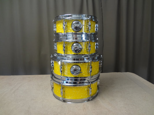 NEW 4 PIECE CUSTOM ELECTRONIC DRUM SHELL PACK - YELLOW PEARL