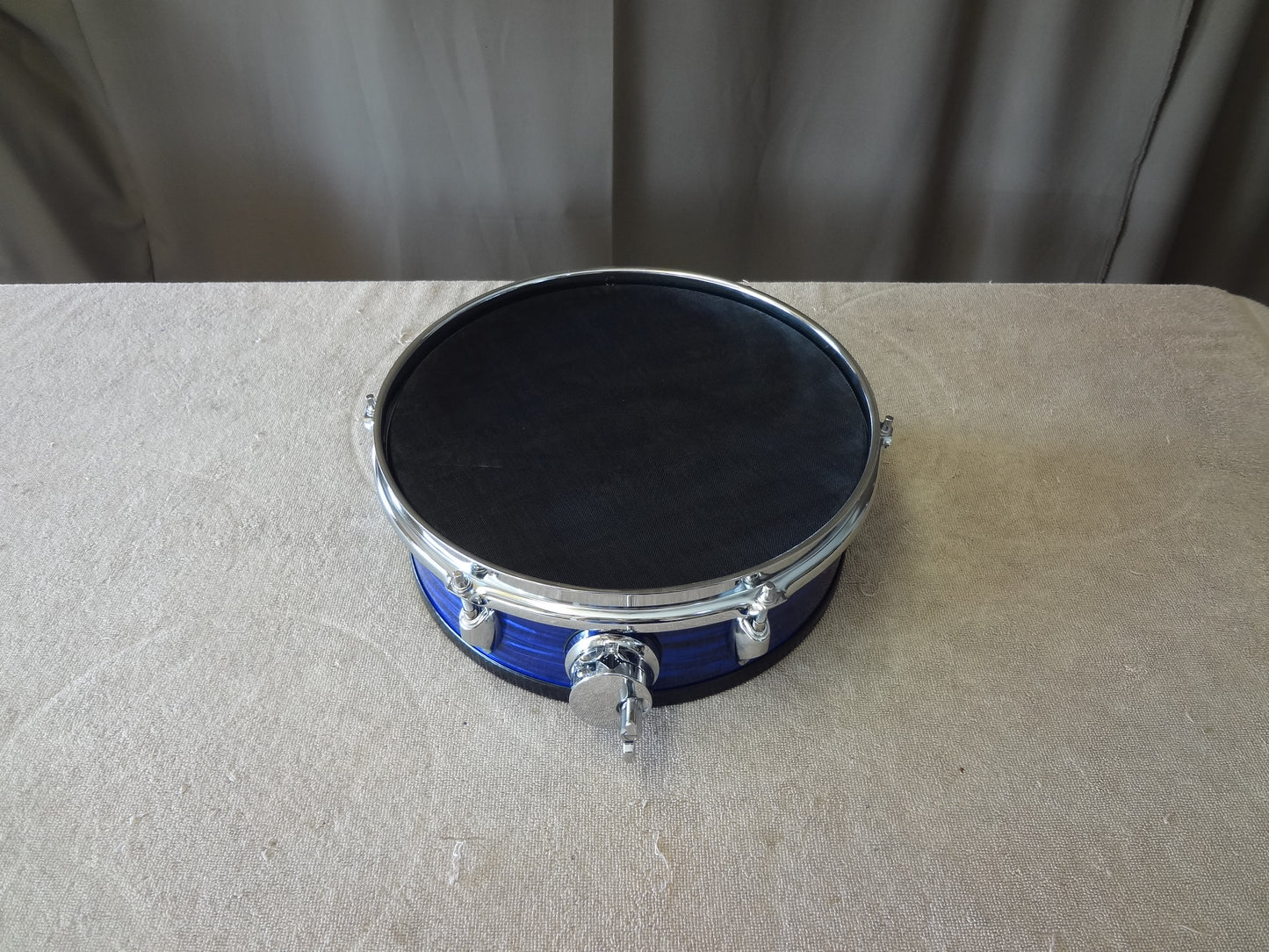 NEW 12''CUSTOM ELECTRONIC SNARE DRUM - BLUE OYSTER