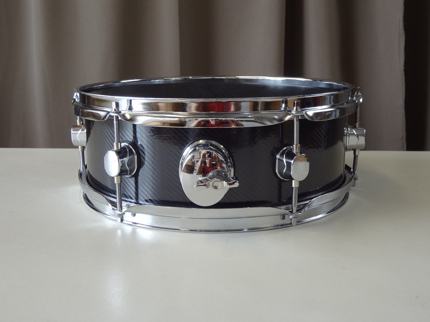 Refurbished 13 Inch Custom Built Electronic Snare Drum - Black Pattern