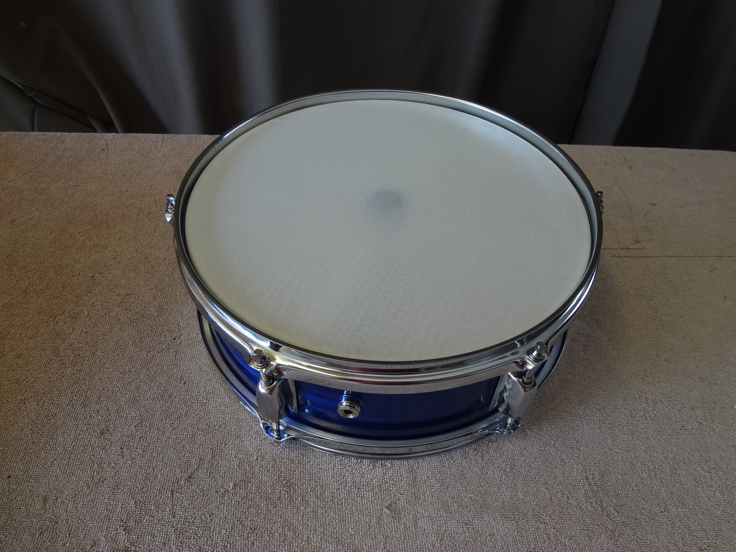 New 13 Inch Custom Electronic Snare Drum - Blue Oyster