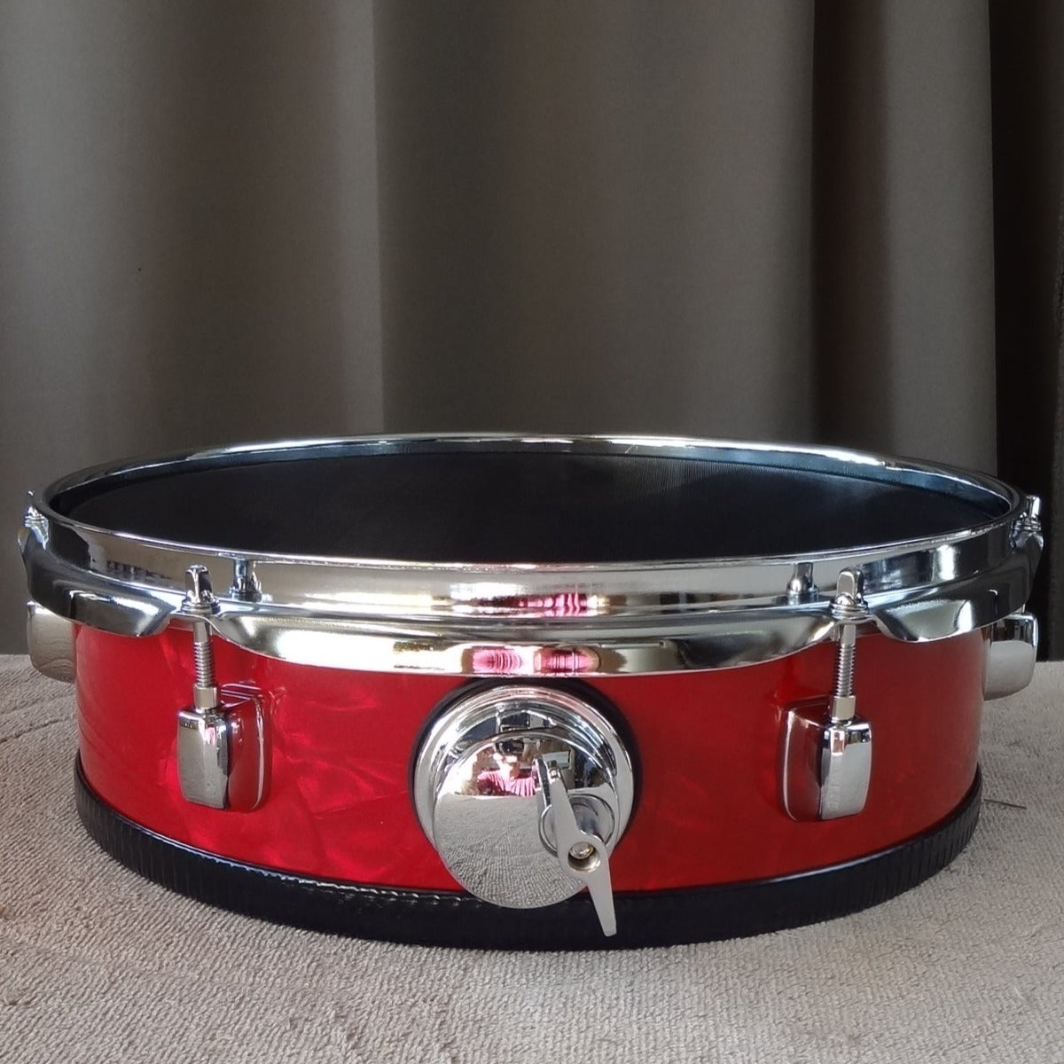Electronic-snare-drum-refurbished-12-red-pearl