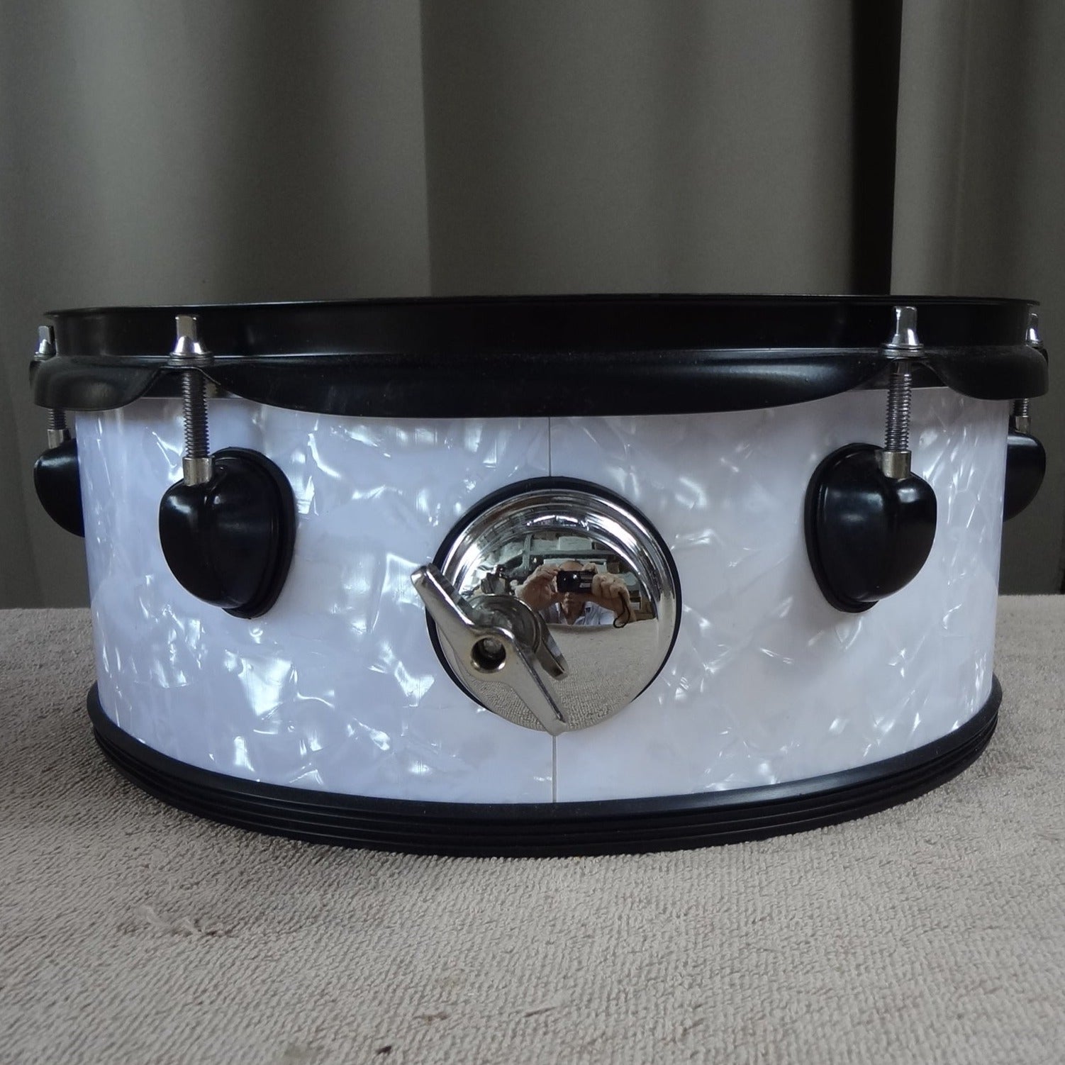 Refurbished-12-electronic-snare-drum-white-pearl