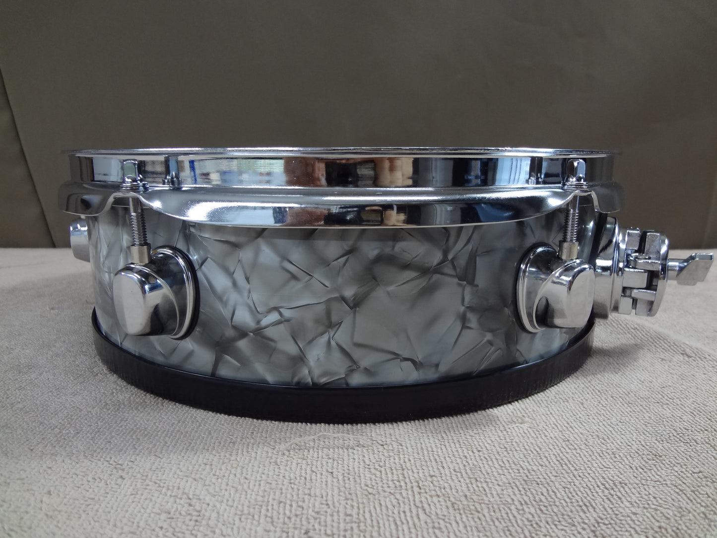 New 12 Inch Custom Electronic Snare Drum - Grey Pearl - Mapex Style
