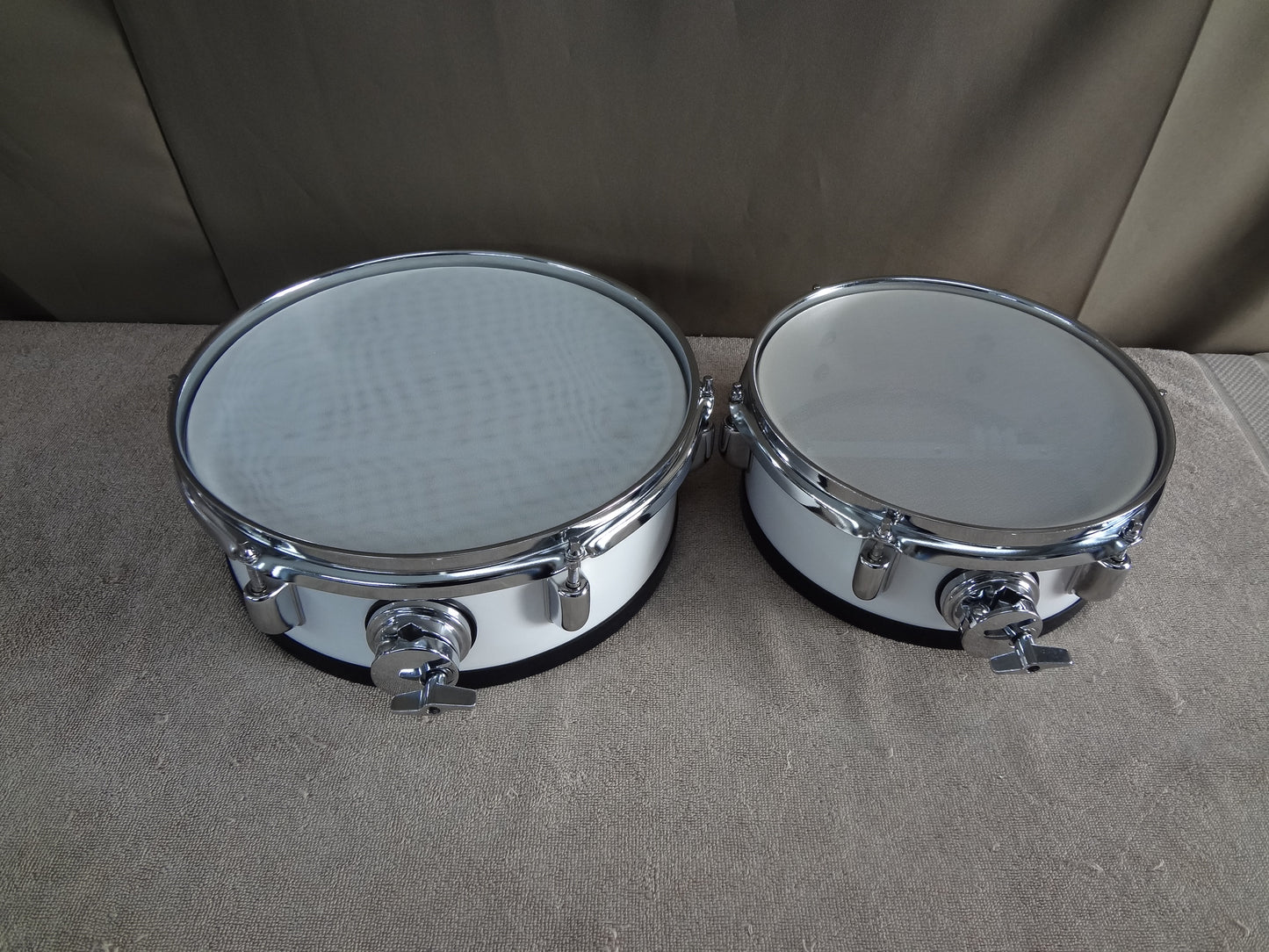 NEW 4 PIECE CUSTOM ELECTRONIC DRUM SHELL PACK - MONO WHITE