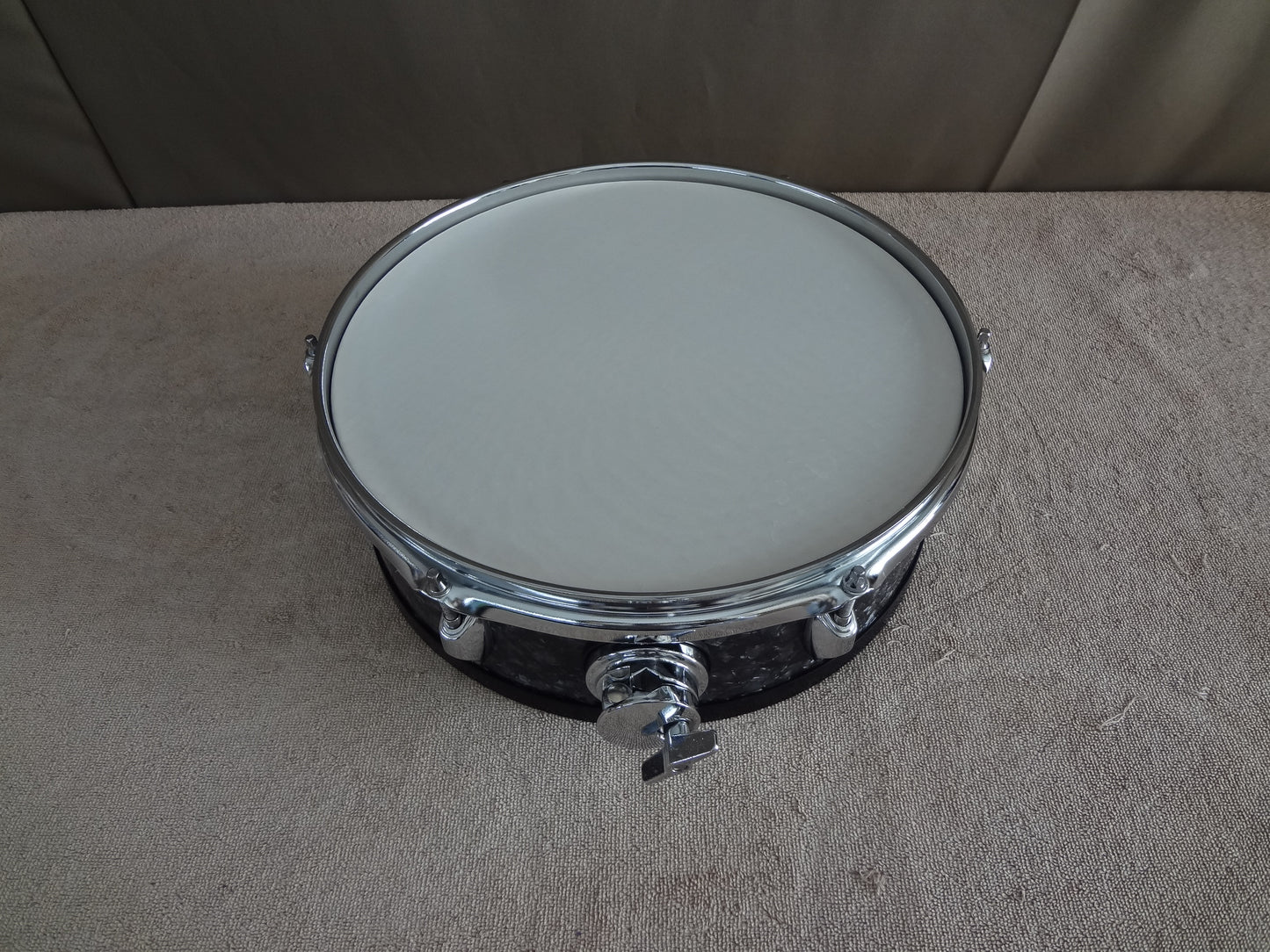 Refurbished 13 Inch Custom Electronic Snare Drum - Black Pearl