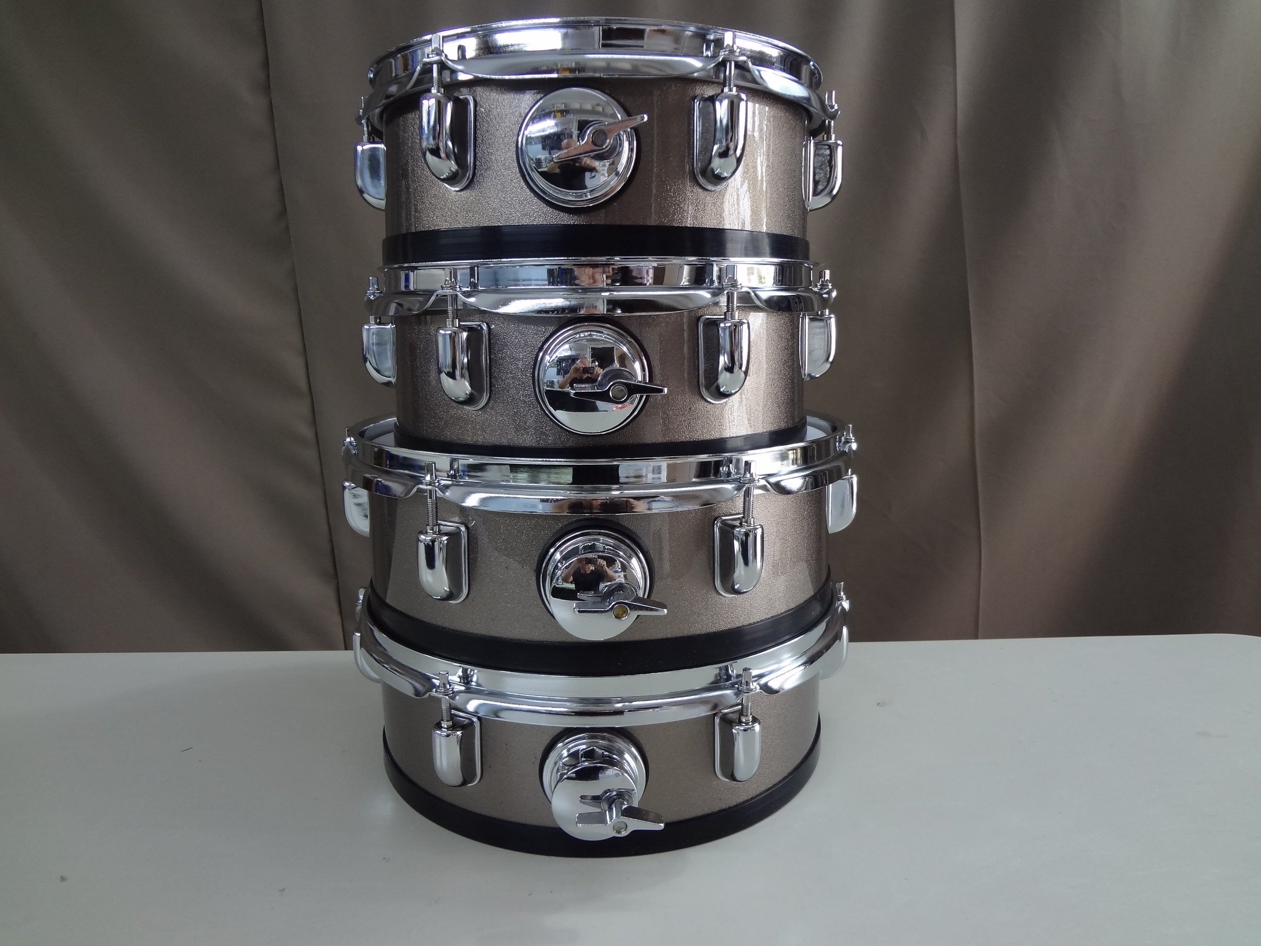 New 4 Piece Custom Electronic Drum Shell Pack - Bronze Metallic – The E ...