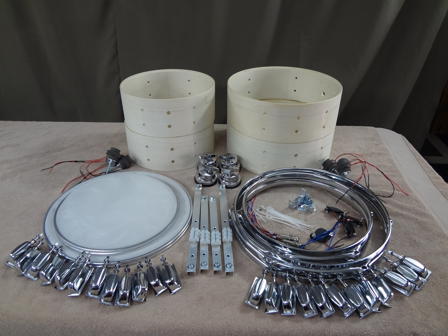 DIY 4 PIECE COMPLETE ELECTRONIC DRUM SHELL PACK.
