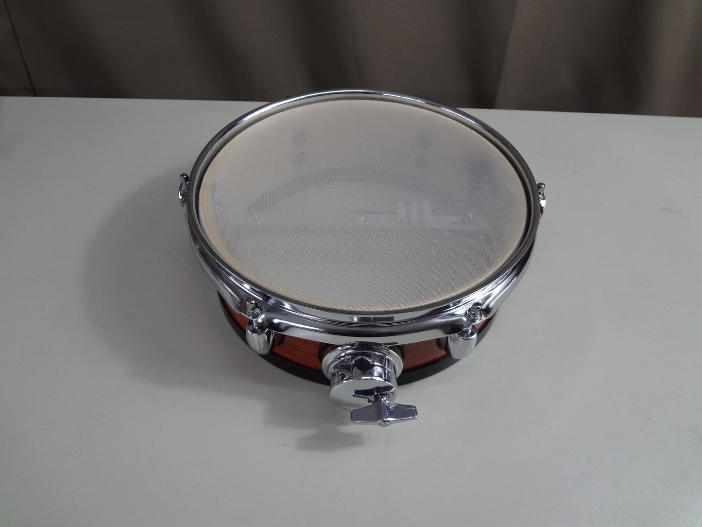 Refurbished 10 Inch Custom Electronic Snare Drum - Woodgrain