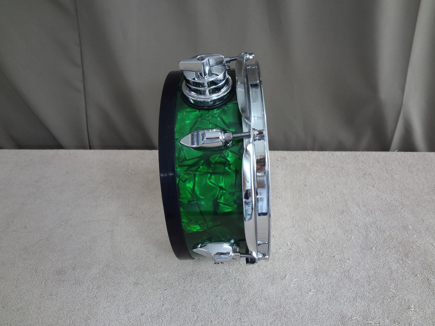 Refurbished 10'' Custom Built Electronic Snare Drum- Green Pearl