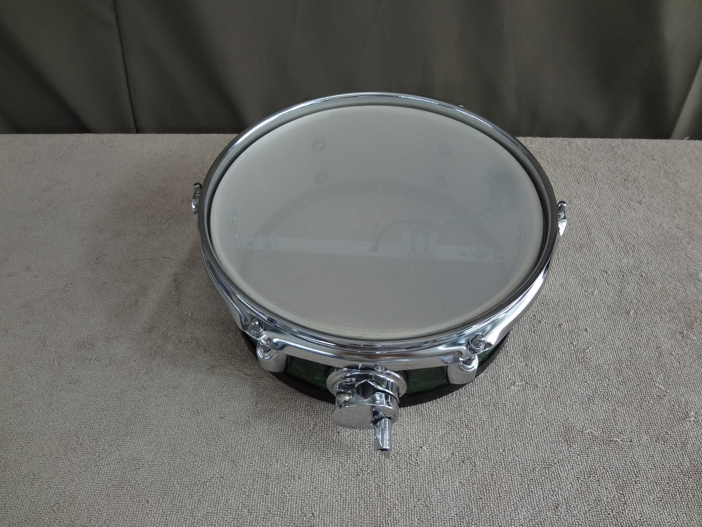 Refurbished 10'' Custom Built Electronic Snare Drum- Green Pearl