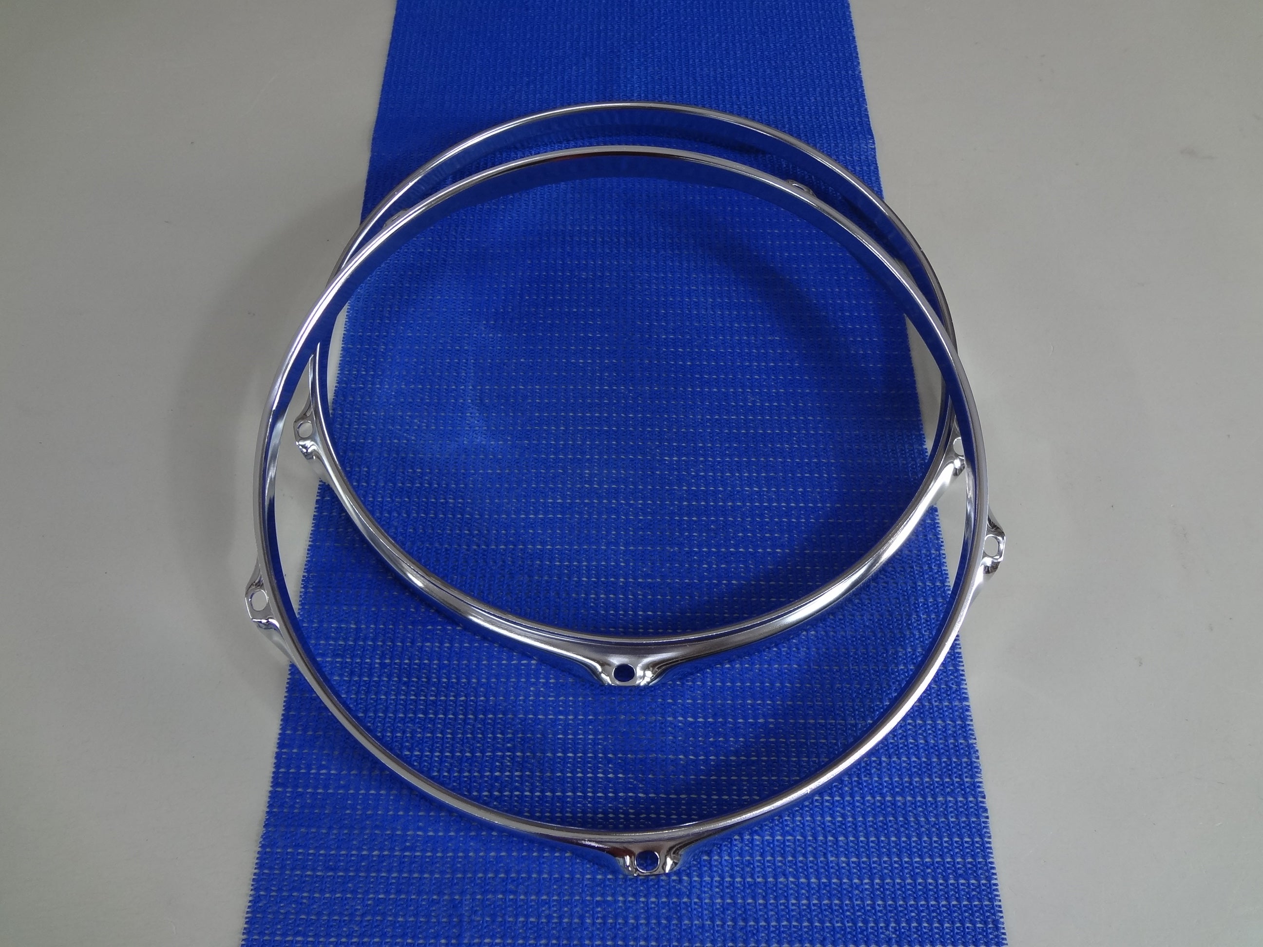 NEW PAIR 5 HOLE 12'' CHROME TOM RIMS 2mm (2pcs) – The E-Drum Shop