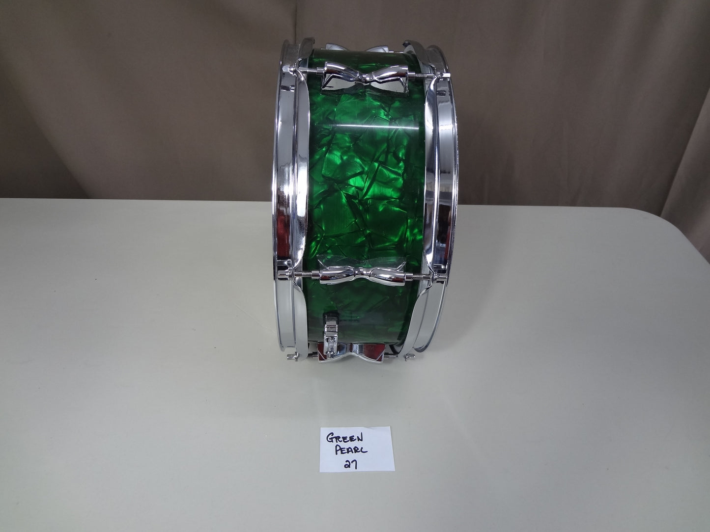 Celluloid-drum-wrap-green-pearl