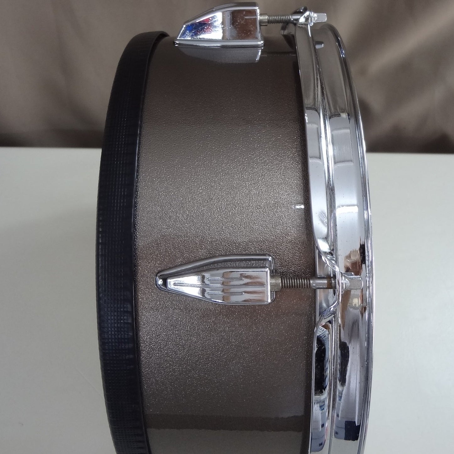 Refurbished 12 Inch Custom Built Electronic Snare Drum - Bronze Metallic