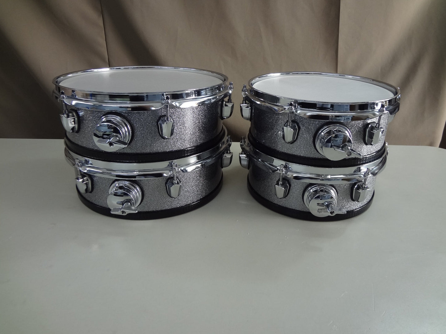 5 Piece Custom Built Electronic Drum Kit with Cymbals, Rack and Module.