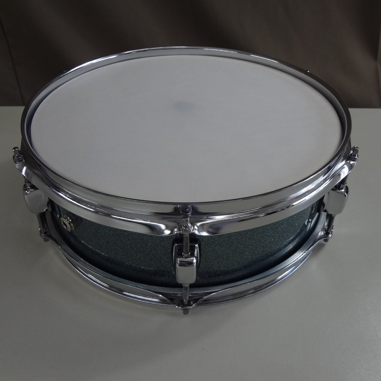 New 13 Inch Custom Electronic Snare Drum - Teal Sparkle