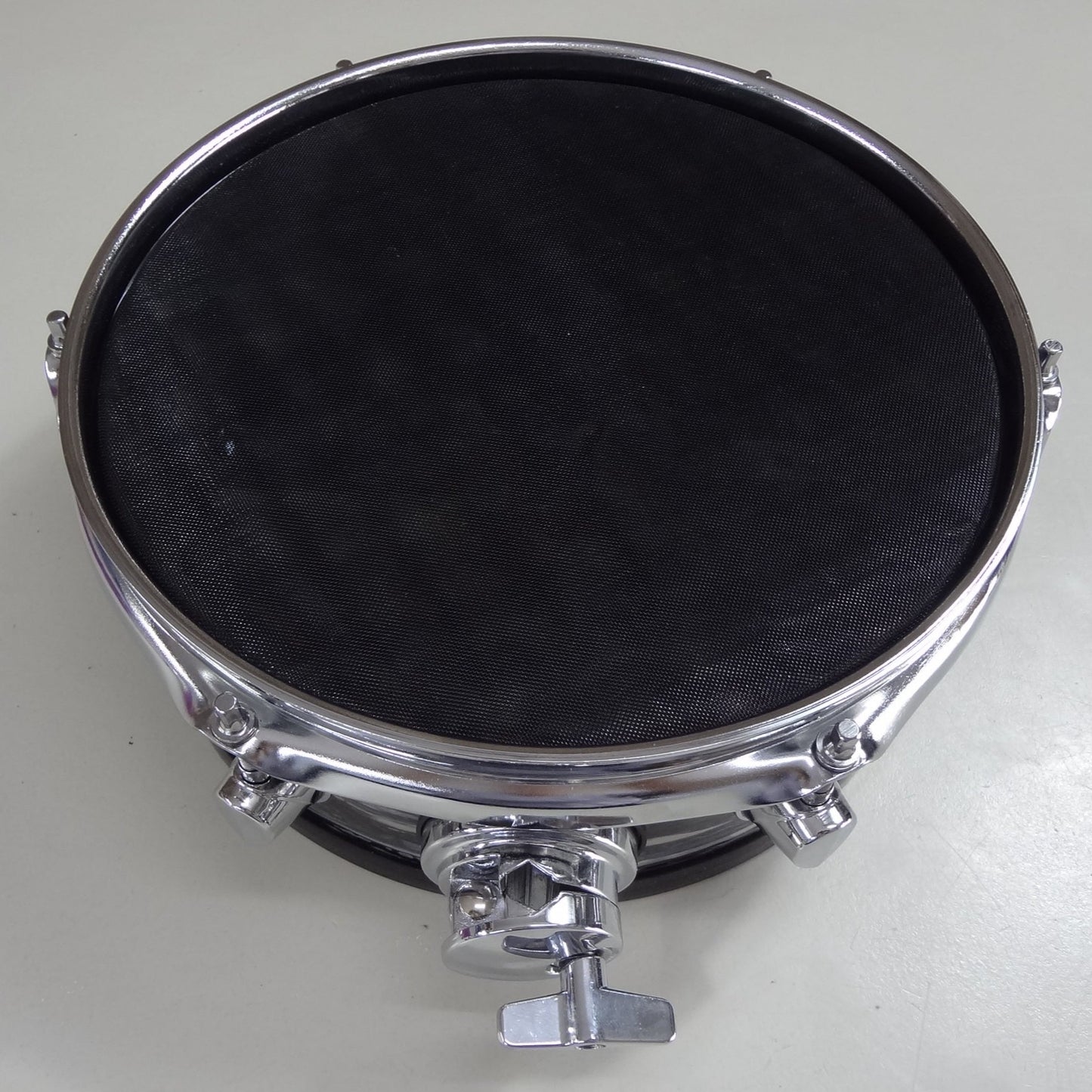 New 10 Inch Custom Electronic Snare Drum - Oyster wrap.