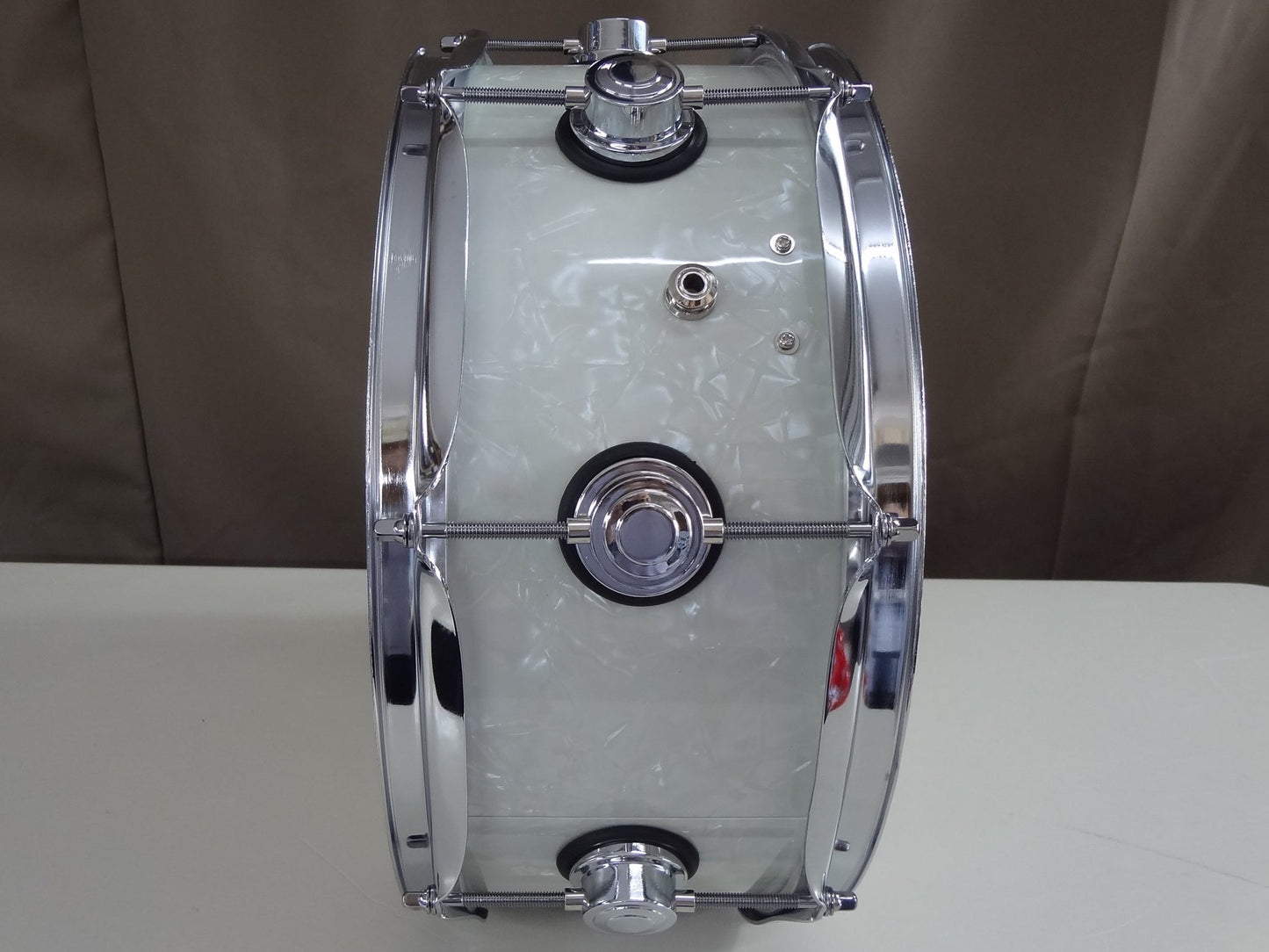 New 14 Inch Custom Electronic Snare Drum - Cream Pearl