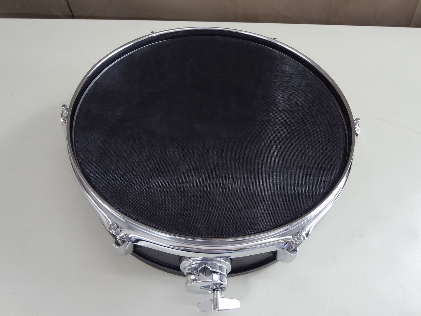 New 13 Inch Custom Electronic Snare Drum - Black Woodgrain