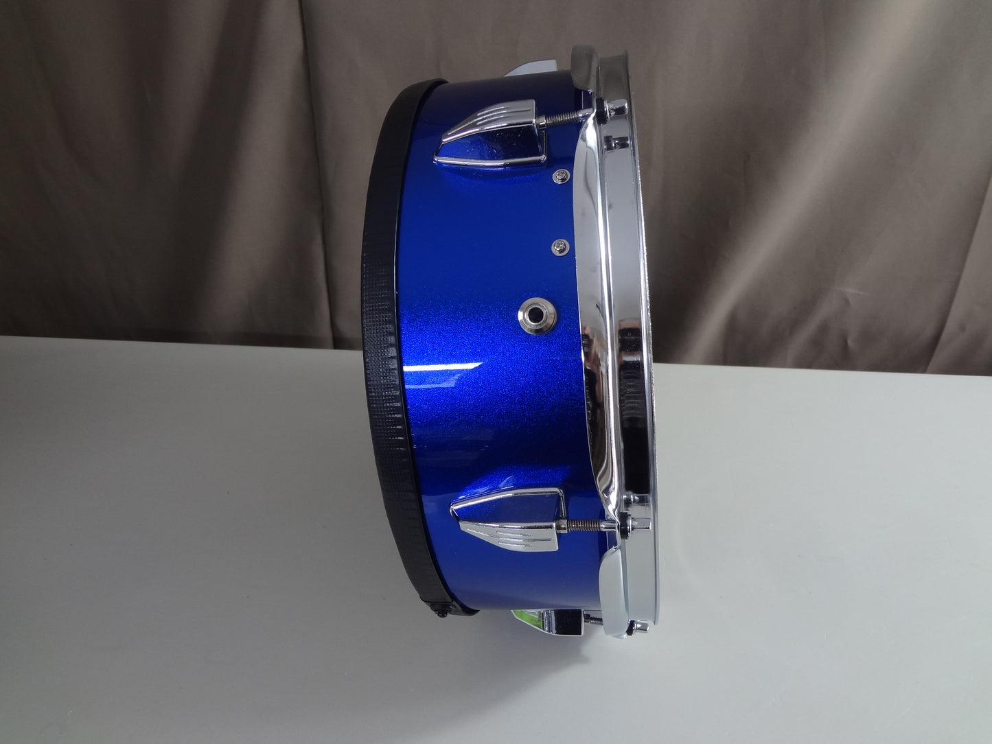 Refurbished 13 Inch Custom Electronic Snare Drum - Blue Metallic.