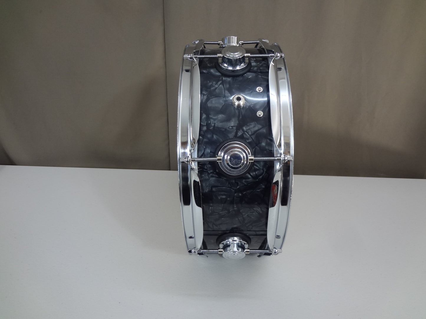 New 14 Inch Custom Electronic Snare Drum - Black Pearl.