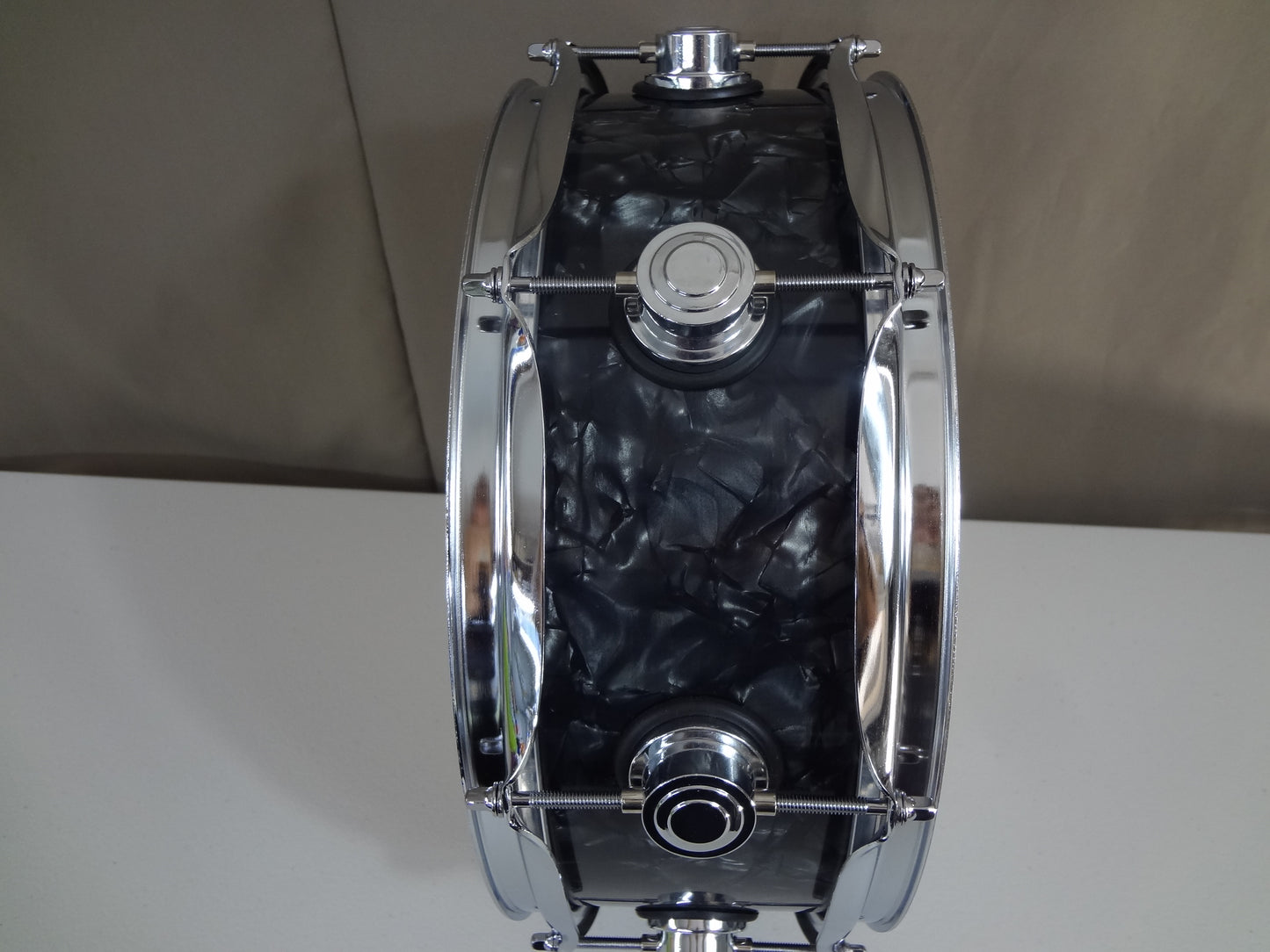 New 14 Inch Custom Electronic Snare Drum - Black Pearl.