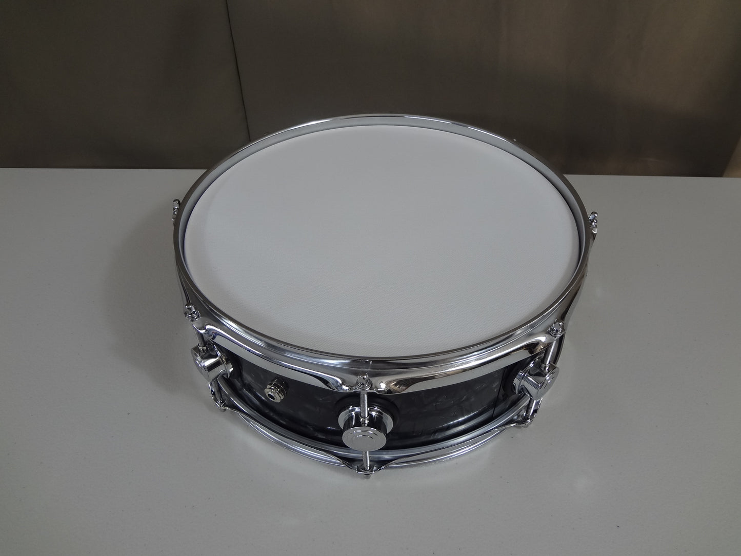 New 14 Inch Custom Electronic Snare Drum - Black Pearl.